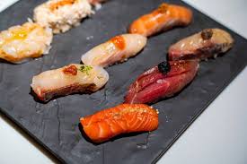 Hidden Omakase signature dishes A 12-15 course omakase menu that changes based on seasonal fish flown in from Japan.